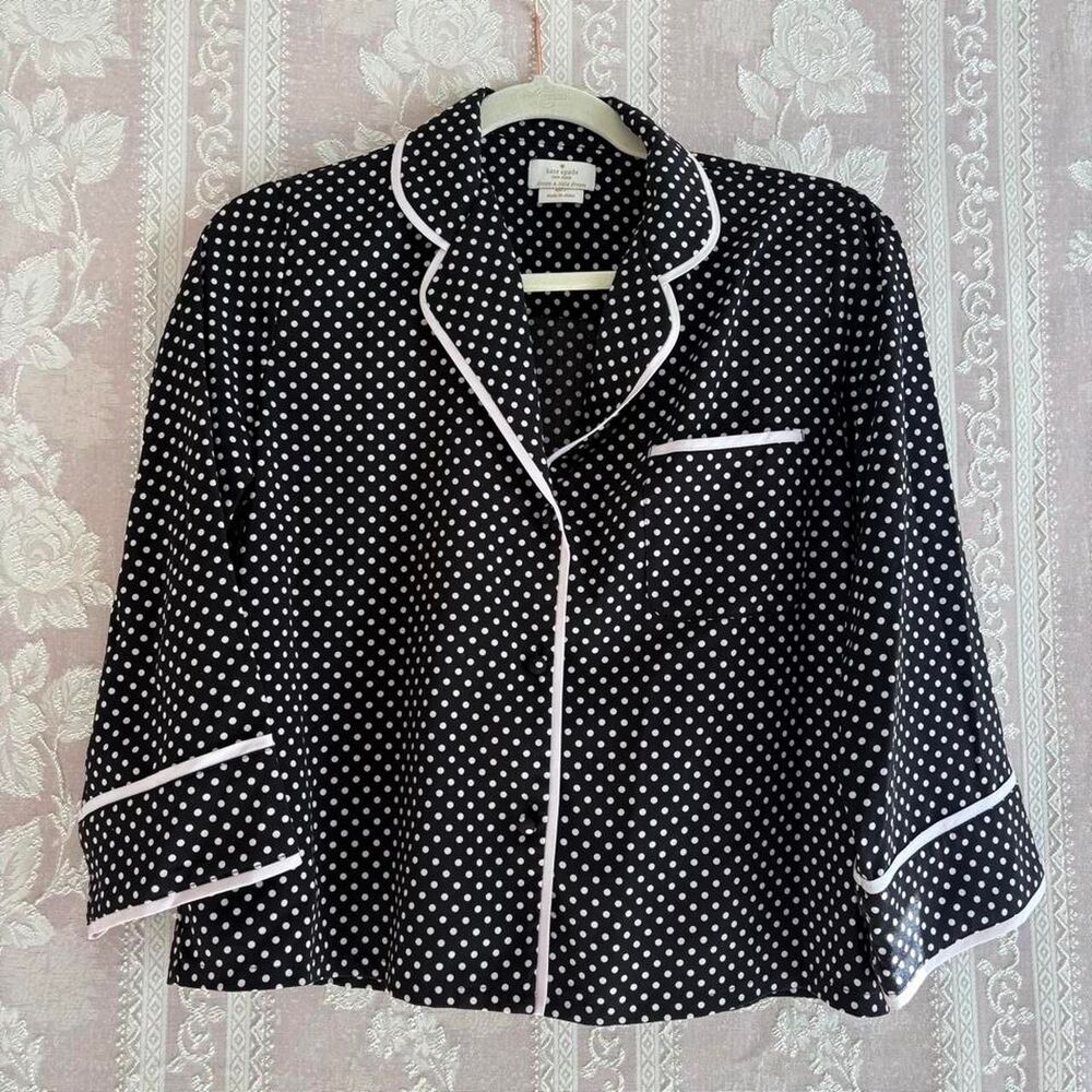 Kate Spade New York Women's Black and Pink Pajamas - Picture 2 of 8